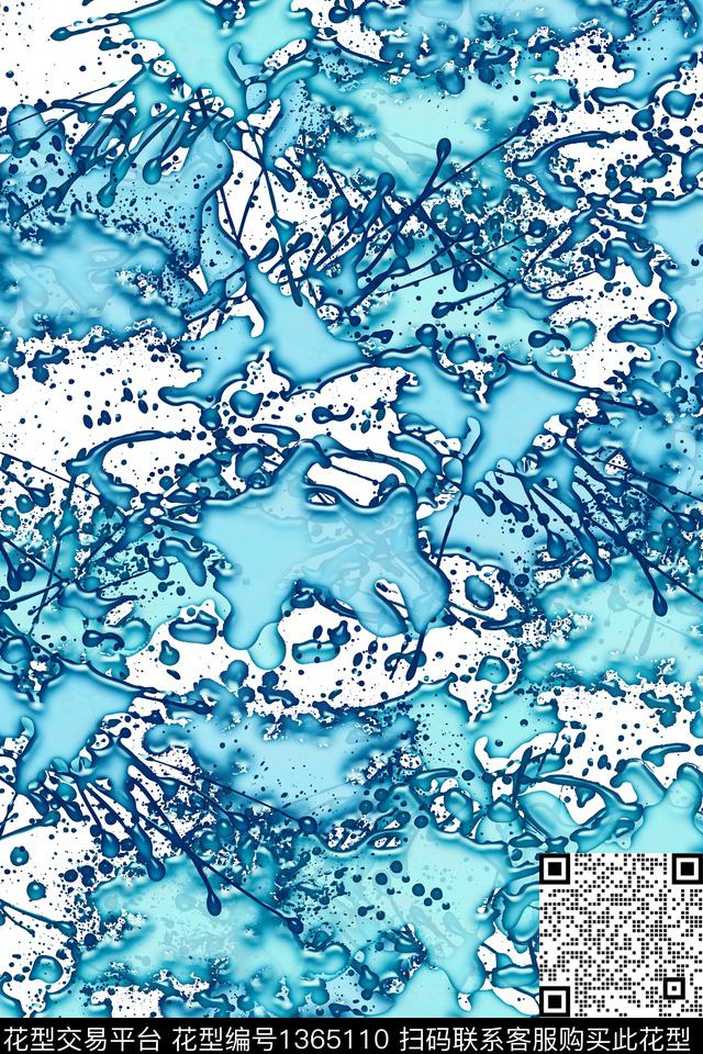 抽象男装户外家居服传统印花华亿平台下载（图片编号: 1365110） - 瓦栏（Walan）