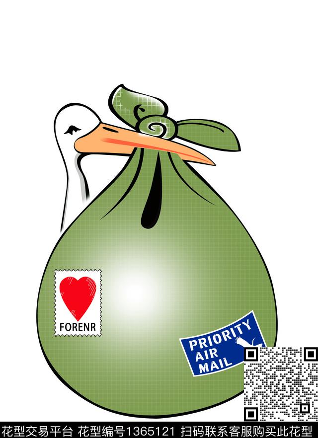 定位花数码华亿平台胸前独幅数码印花华亿平台下载（图片编号: 1365121） - 瓦栏（Walan）