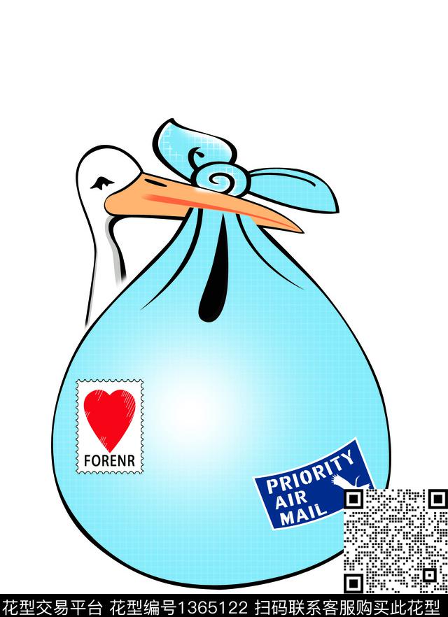 定位花数码华亿平台胸前独幅数码印花华亿平台下载（图片编号: 1365122） - 瓦栏（Walan）