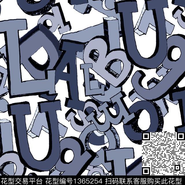 字母DOLCEGABBANAletter数码印花华亿平台下载（图片编号: 1365254） - 瓦栏（Walan）