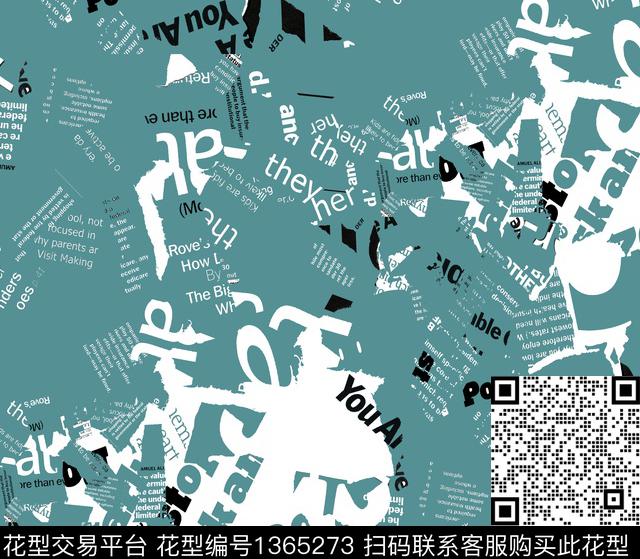 字母letter数码印花华亿平台下载（图片编号: 1365273） - 瓦栏（Walan）