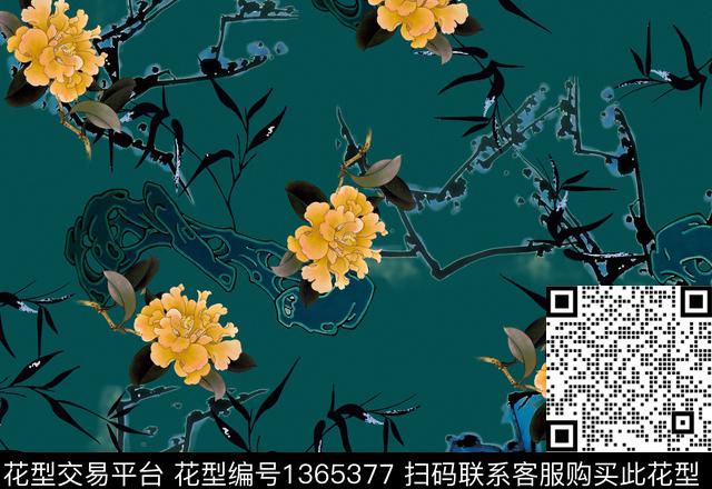 连衣裙女装旗袍数码印花华亿平台下载（图片编号: 1365377） - 瓦栏（Walan）