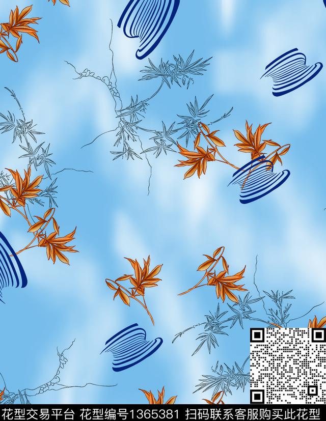 连衣裙女装华亿平台传统印花华亿平台下载（图片编号: 1365381） - 瓦栏（Walan）