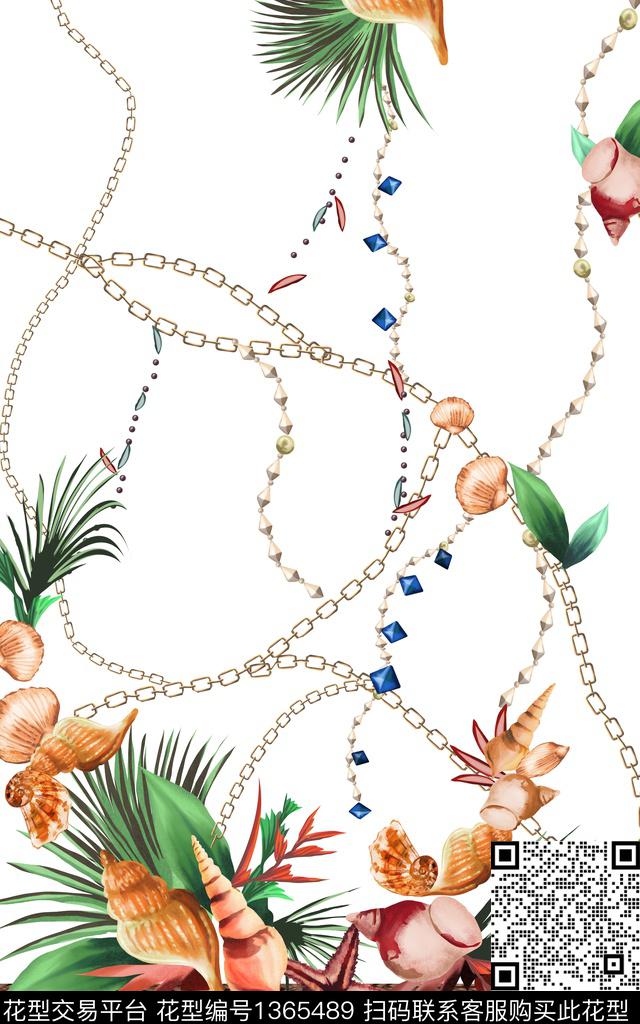 数码定位花风景定位链条数码印花华亿平台下载（图片编号: 1365489） - 瓦栏（Walan）