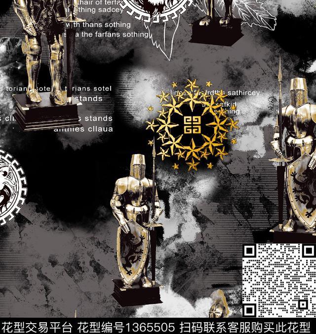 男装满版花动物大牌风数码印花华亿平台下载（图片编号: 1365505） - 瓦栏（Walan）