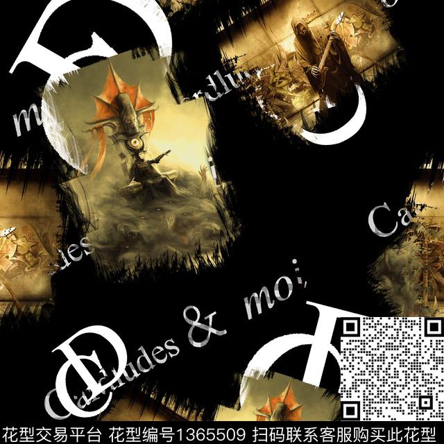 男装满版花动物大牌风数码印花华亿平台下载（图片编号: 1365509） - 瓦栏（Walan）