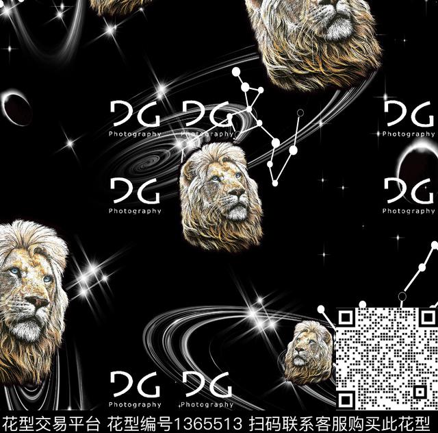 男装满版花动物大牌风数码印花华亿平台下载（图片编号: 1365513） - 瓦栏（Walan）