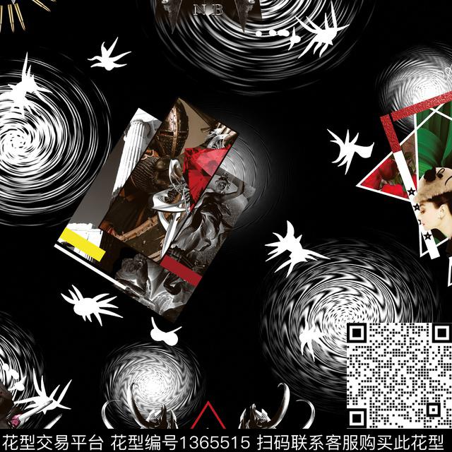 男装满版花动物大牌风数码印花华亿平台下载（图片编号: 1365515） - 瓦栏（Walan）