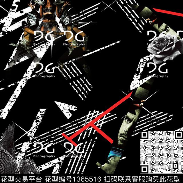 男装满版花动物大牌风数码印花华亿平台下载（图片编号: 1365516） - 瓦栏（Walan）