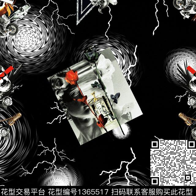 男装满版花动物大牌风数码印花华亿平台下载（图片编号: 1365517） - 瓦栏（Walan）