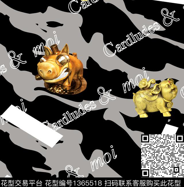 男装满版花动物大牌风数码印花华亿平台下载（图片编号: 1365518） - 瓦栏（Walan）