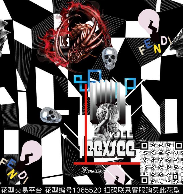 动物秋冬华亿平台数码印花华亿平台下载（图片编号: 1365520） - 瓦栏（Walan）