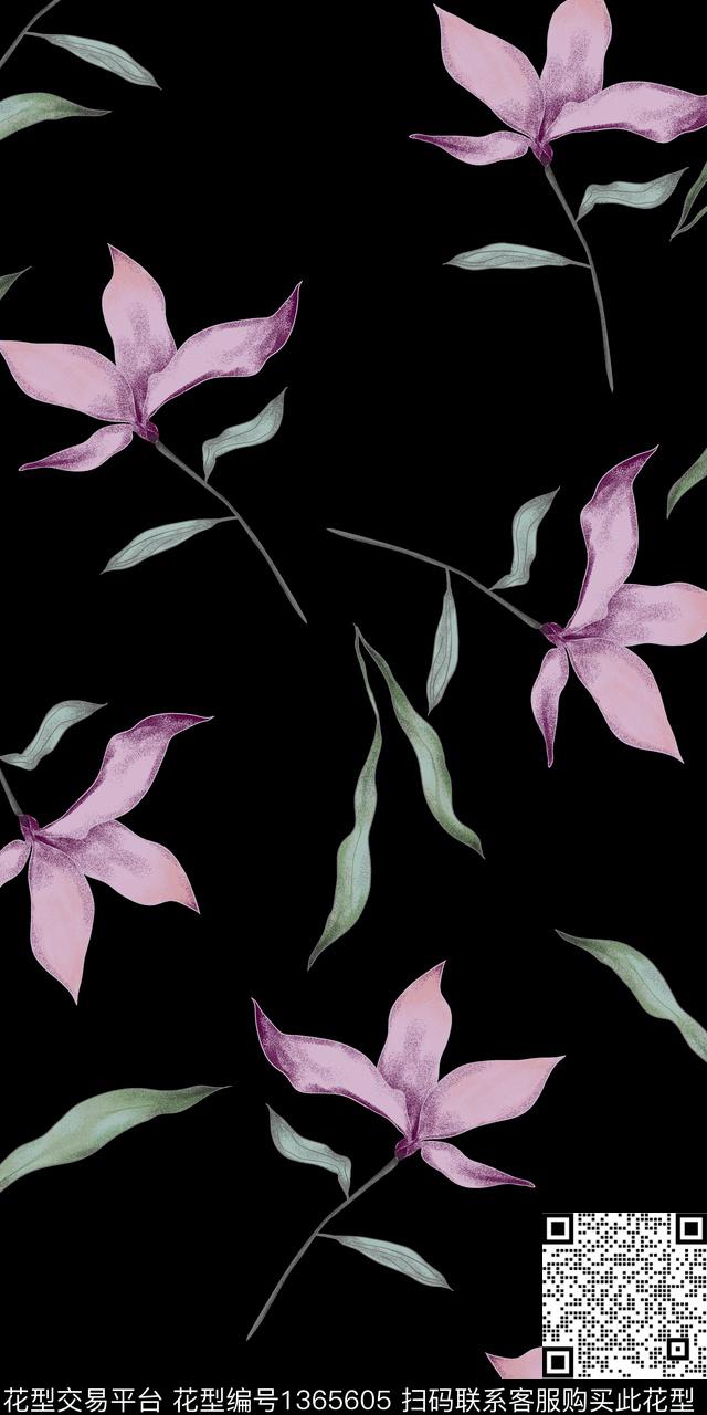 花卉小碎花大牌风传统印花华亿平台下载（图片编号: 1365605） - 瓦栏（Walan）