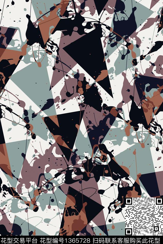 抽象男装户外家居服传统印花华亿平台下载（图片编号: 1365728） - 瓦栏（Walan）