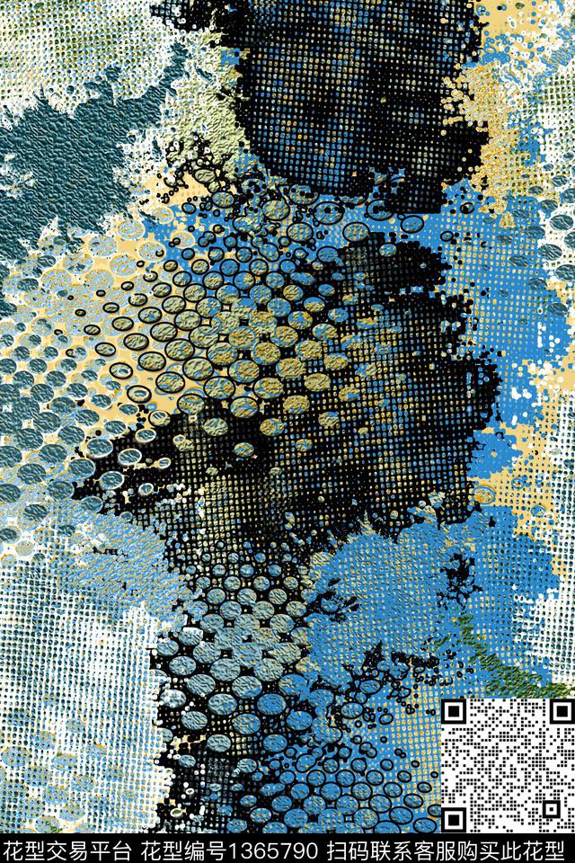 抽象男装户外家居服数码印花华亿平台下载（图片编号: 1365790） - 瓦栏（Walan）