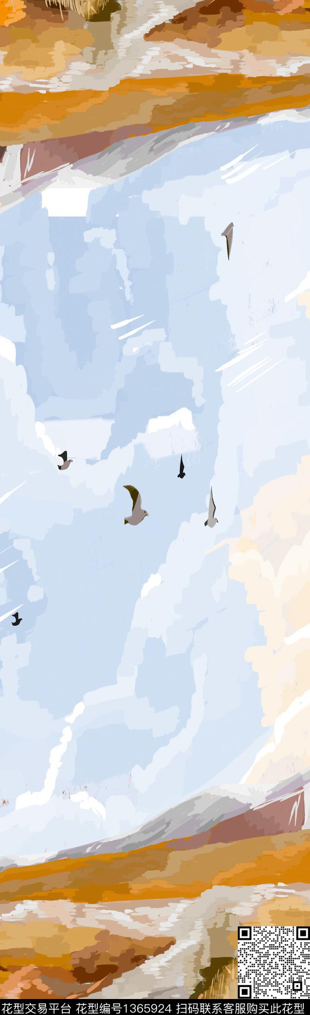 壁画炫彩几何传统印花华亿平台下载（图片编号: 1365924） - 瓦栏（Walan）