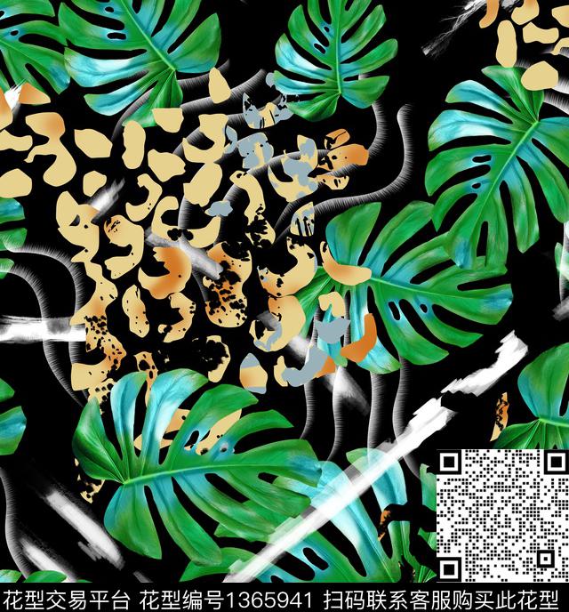 男装花卉抽象男装传统印花华亿平台下载（图片编号: 1365941） - 瓦栏（Walan）