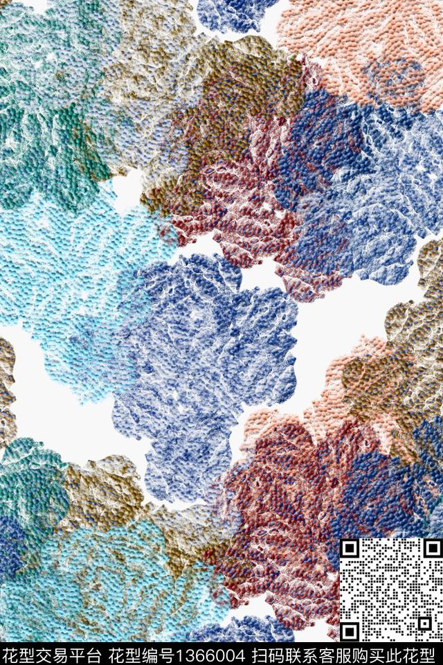 抽象男装户外家居服数码印花华亿平台下载（图片编号: 1366004） - 瓦栏（Walan）