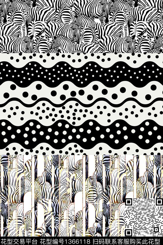 几何条纹佩斯里数码印花华亿平台下载（图片编号: 1366118） - 瓦栏（Walan）