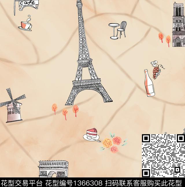 数码华亿平台绘画风景景观数码印花华亿平台下载（图片编号: 1366308） - 瓦栏（Walan）