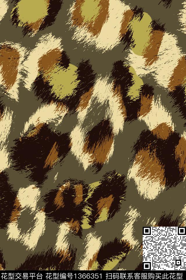 豹纹动物纹配饰传统印花华亿平台下载（图片编号: 1366351） - 瓦栏（Walan）