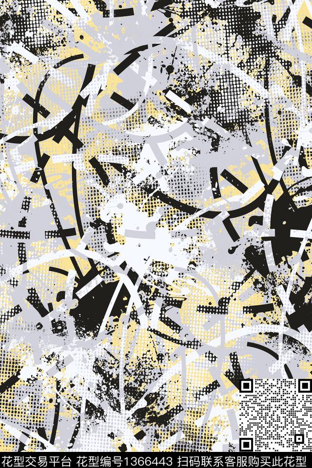 抽象男装户外家居服传统印花华亿平台下载（图片编号: 1366443） - 瓦栏（Walan）
