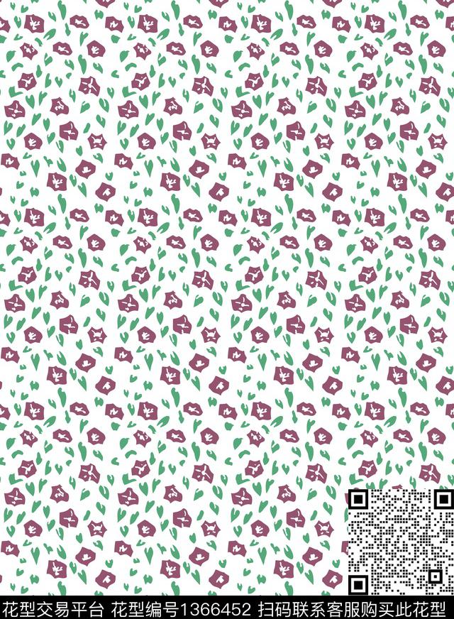 时尚大牌风小碎花传统印花华亿平台下载（图片编号: 1366452） - 瓦栏（Walan）