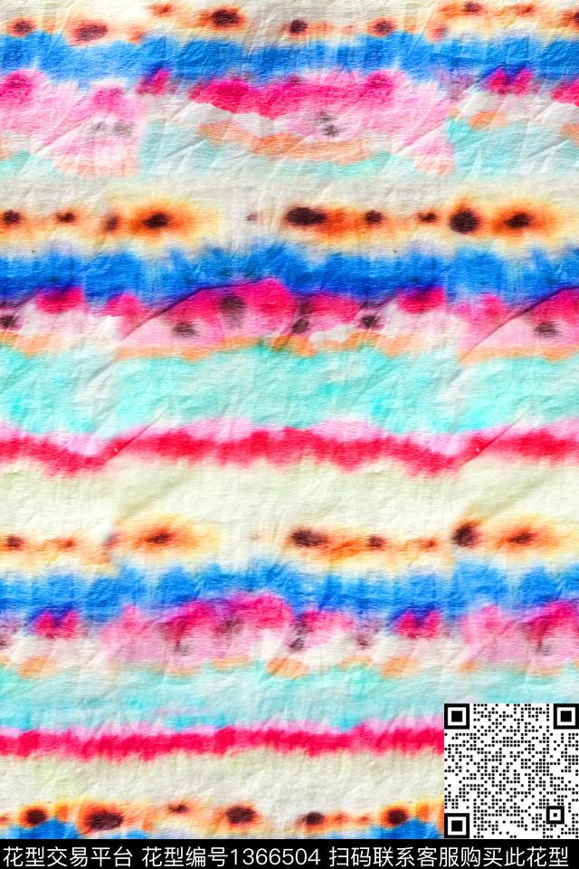 几何扎染华亿平台大牌风数码印花华亿平台下载（图片编号: 1366504） - 瓦栏（Walan）