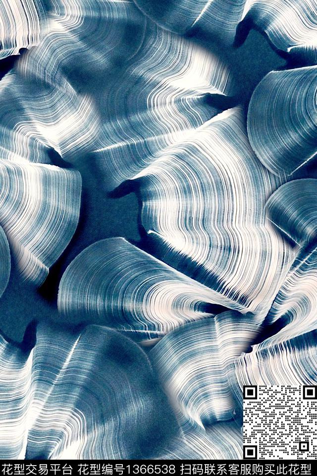 几何肌理大牌风数码印花华亿平台下载（图片编号: 1366538） - 瓦栏（Walan）