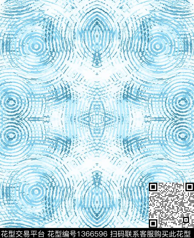 定位花复古条纹传统印花华亿平台下载（图片编号: 1366596） - 瓦栏（Walan）