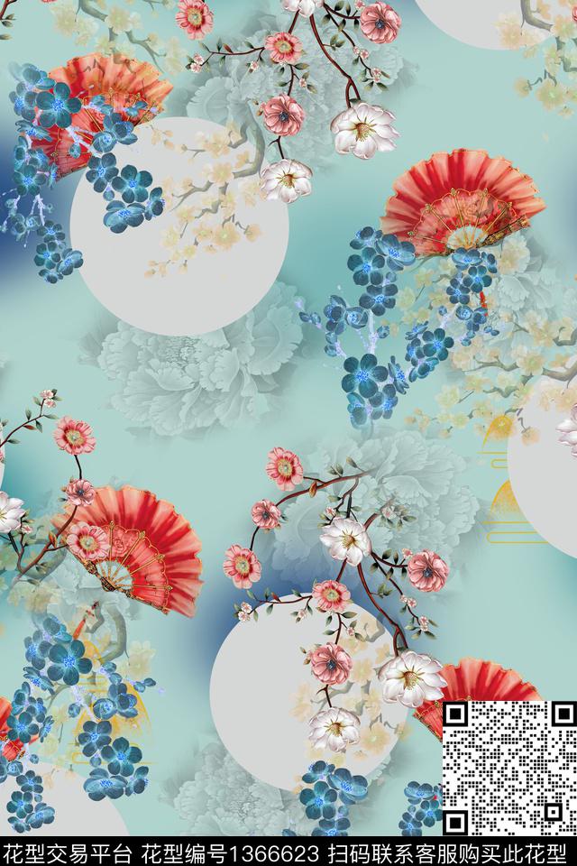 连衣裙女装棉麻传统印花华亿平台下载（图片编号: 1366623） - 瓦栏（Walan）