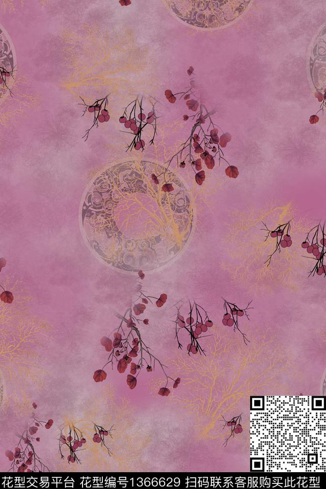 连衣裙女装棉麻传统印花华亿平台下载（图片编号: 1366629） - 瓦栏（Walan）