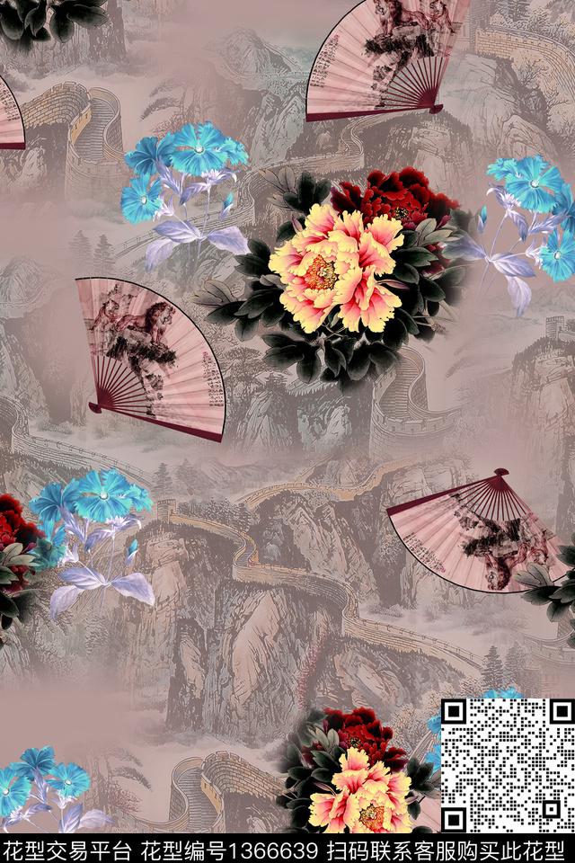 连衣裙女装中国风传统印花华亿平台下载（图片编号: 1366639） - 瓦栏（Walan）