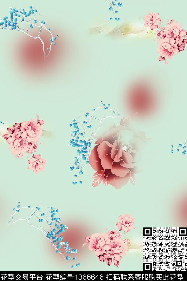 连衣裙女装旗袍传统印花华亿平台下载（图片编号: 1366646） - 瓦栏（Walan）