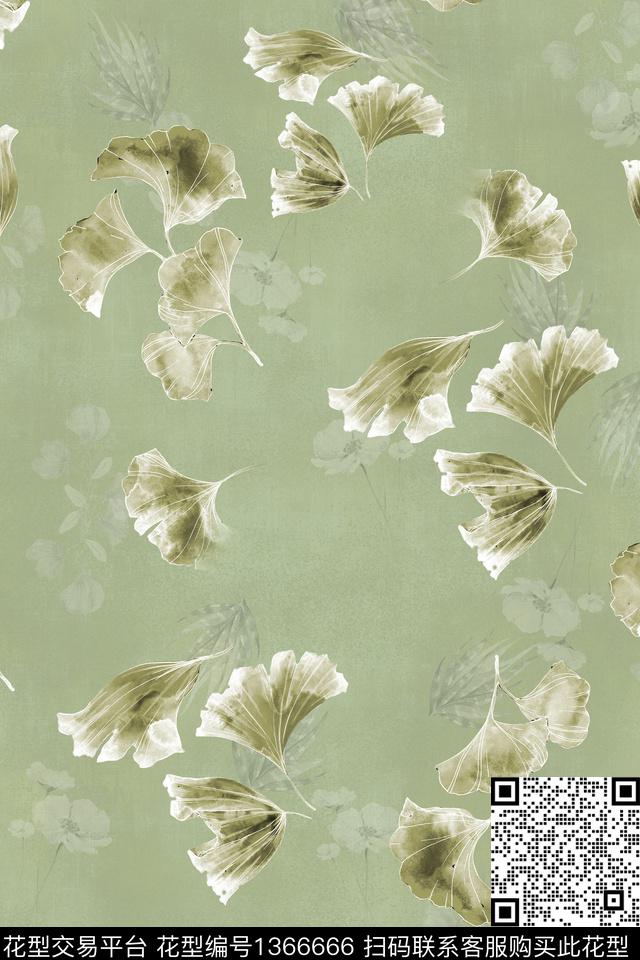 女装复古中国风数码印花华亿平台下载（图片编号: 1366666） - 瓦栏（Walan）