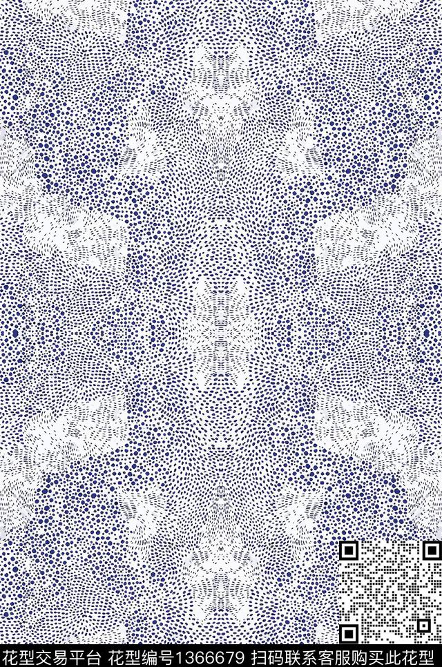 定位花小碎花波点传统印花华亿平台下载（图片编号: 1366679） - 瓦栏（Walan）