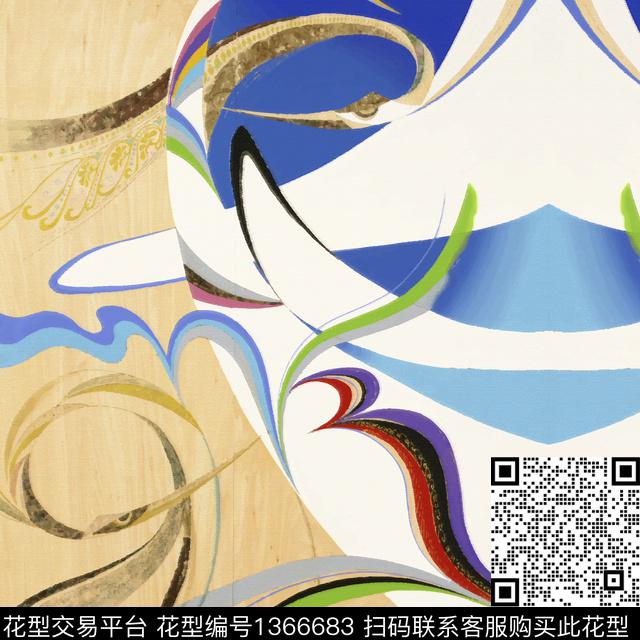 壁画时尚插画传统印花华亿平台下载（图片编号: 1366683） - 瓦栏（Walan）