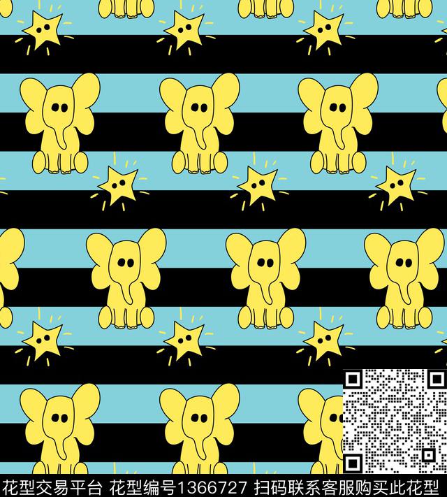 童装抽象卡通传统印花华亿平台下载（图片编号: 1366727） - 瓦栏（Walan）