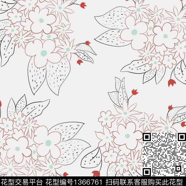 线条时尚新款传统印花华亿平台下载（图片编号: 1366761） - 瓦栏（Walan）