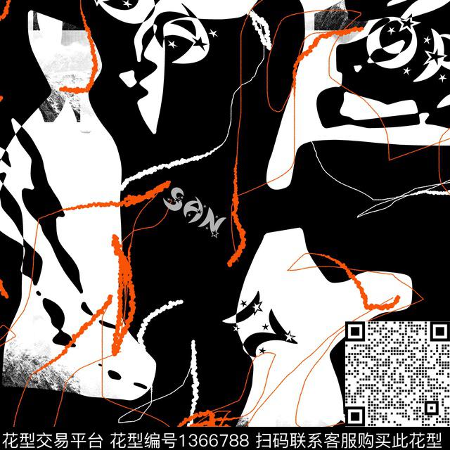 几何男装抽象男装传统印花华亿平台下载（图片编号: 1366788） - 瓦栏（Walan）