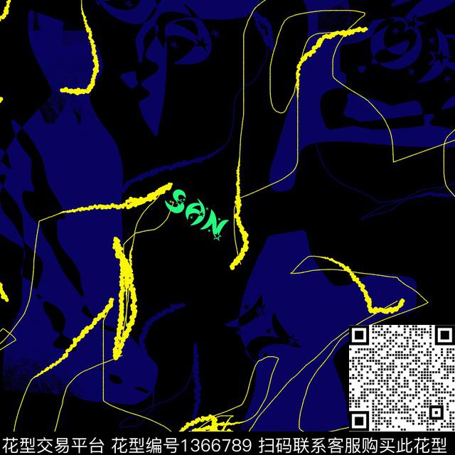 几何男装抽象男装传统印花华亿平台下载（图片编号: 1366789） - 瓦栏（Walan）