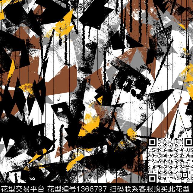 几何男装抽象男装传统印花华亿平台下载（图片编号: 1366797） - 瓦栏（Walan）