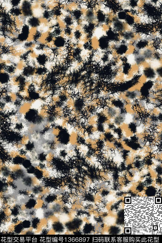 抽象男装户外家居服数码印花华亿平台下载（图片编号: 1366897） - 瓦栏（Walan）