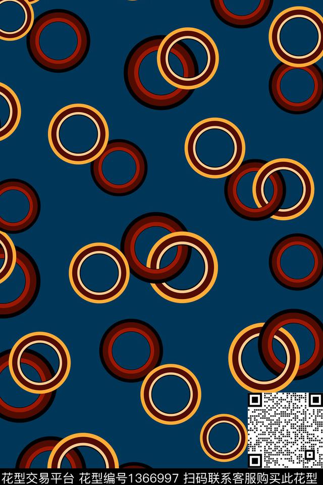 几何大牌风抽象数码印花华亿平台下载（图片编号: 1366997） - 瓦栏（Walan）