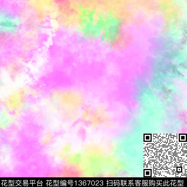 趋势华亿平台水彩扎染华亿平台数码印花华亿平台下载（图片编号: 1367023） - 瓦栏（Walan）