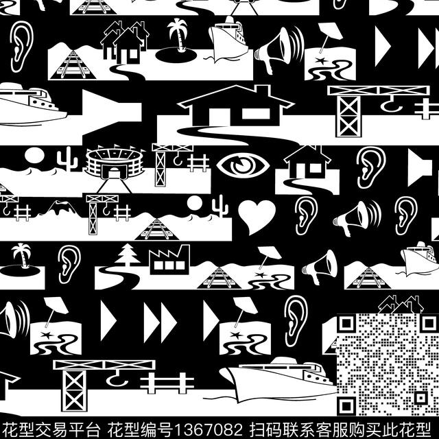 几何男装大牌风传统印花华亿平台下载（图片编号: 1367082） - 瓦栏（Walan）