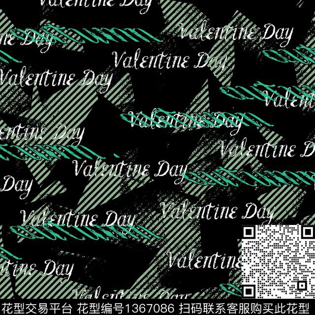 几何字母抽象男装传统印花华亿平台下载（图片编号: 1367086） - 瓦栏（Walan）