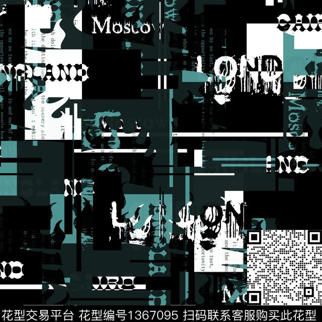 几何字母男装传统印花华亿平台下载（图片编号: 1367095） - 瓦栏（Walan）