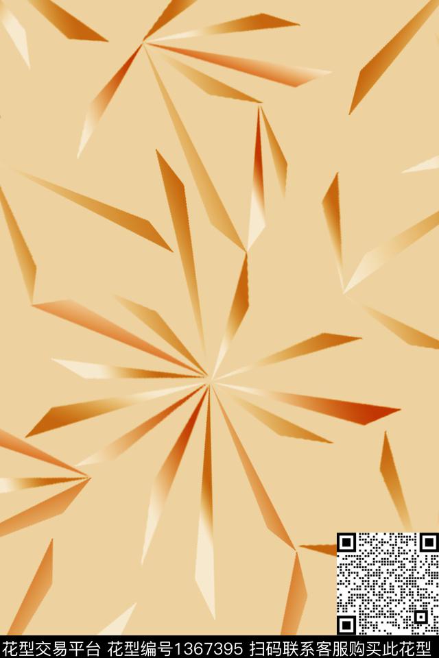 几何大牌风素雅数码印花华亿平台下载（图片编号: 1367395） - 瓦栏（Walan）