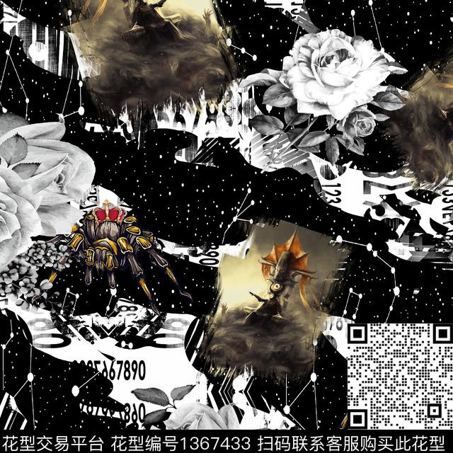 男装满版花动物大牌风数码印花华亿平台下载（图片编号: 1367433） - 瓦栏（Walan）